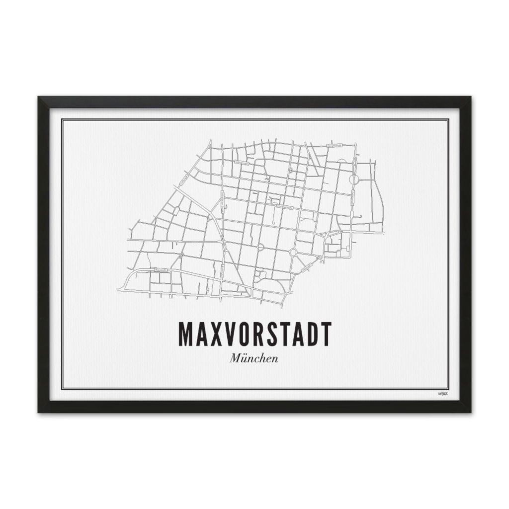 Poster von München - Maxvorstadt | WIJCK.
