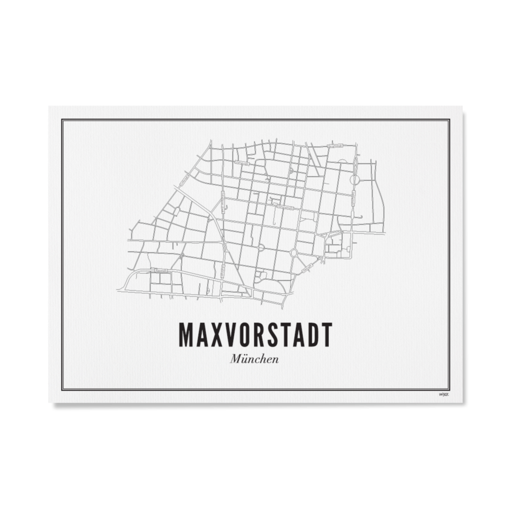 Poster von München - Maxvorstadt | WIJCK.
