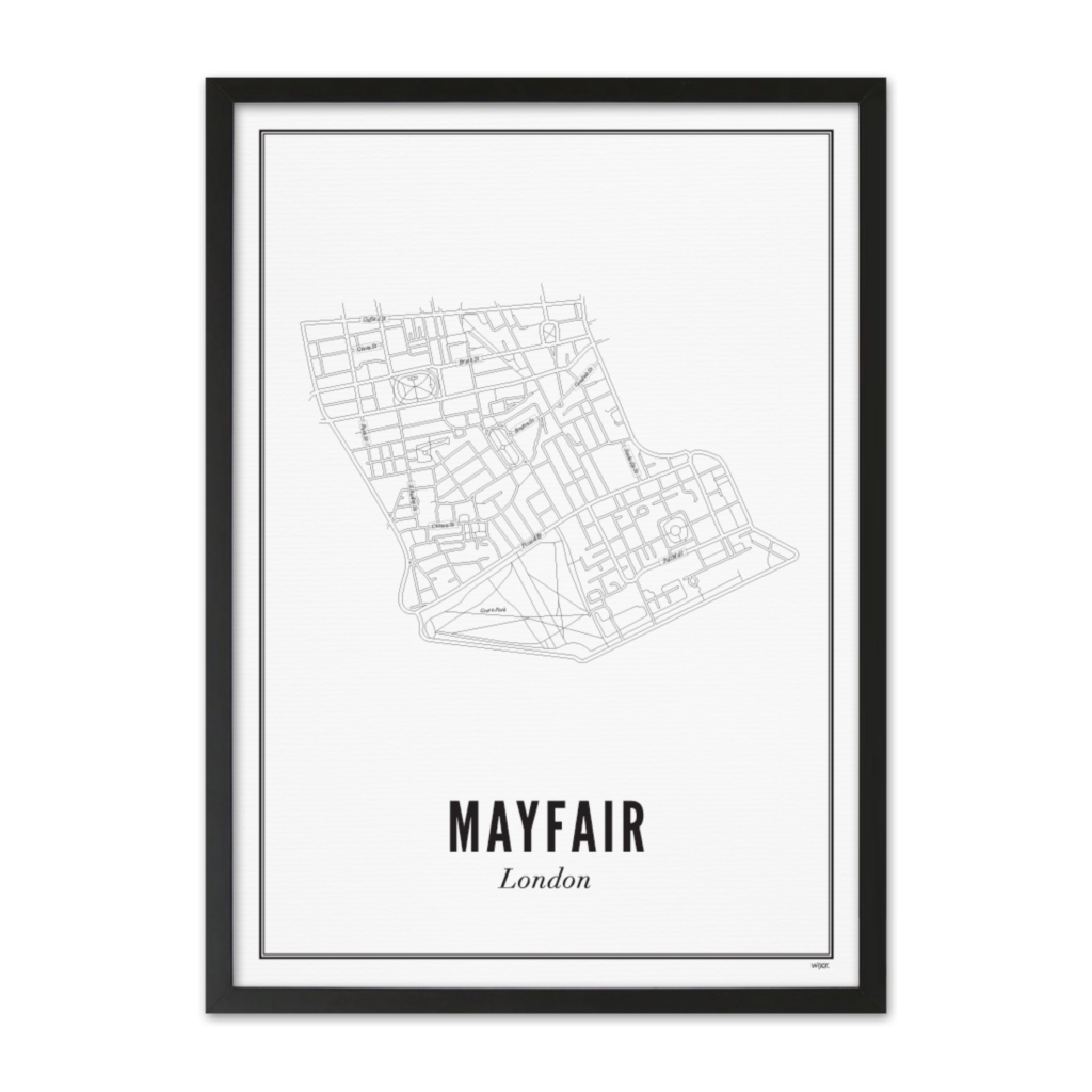 Affiches de Londres - Mayfair | WIJCK.