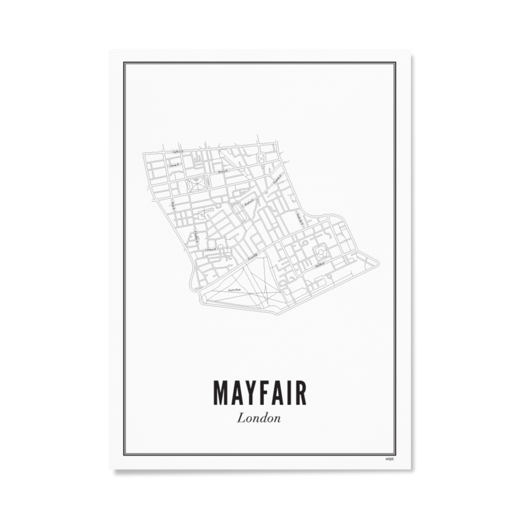 Affiches de Londres - Mayfair | WIJCK.