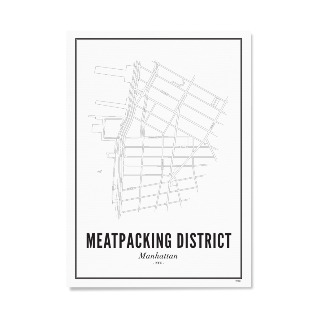 Affiches de New York - Meatpacking District | WIJCK.