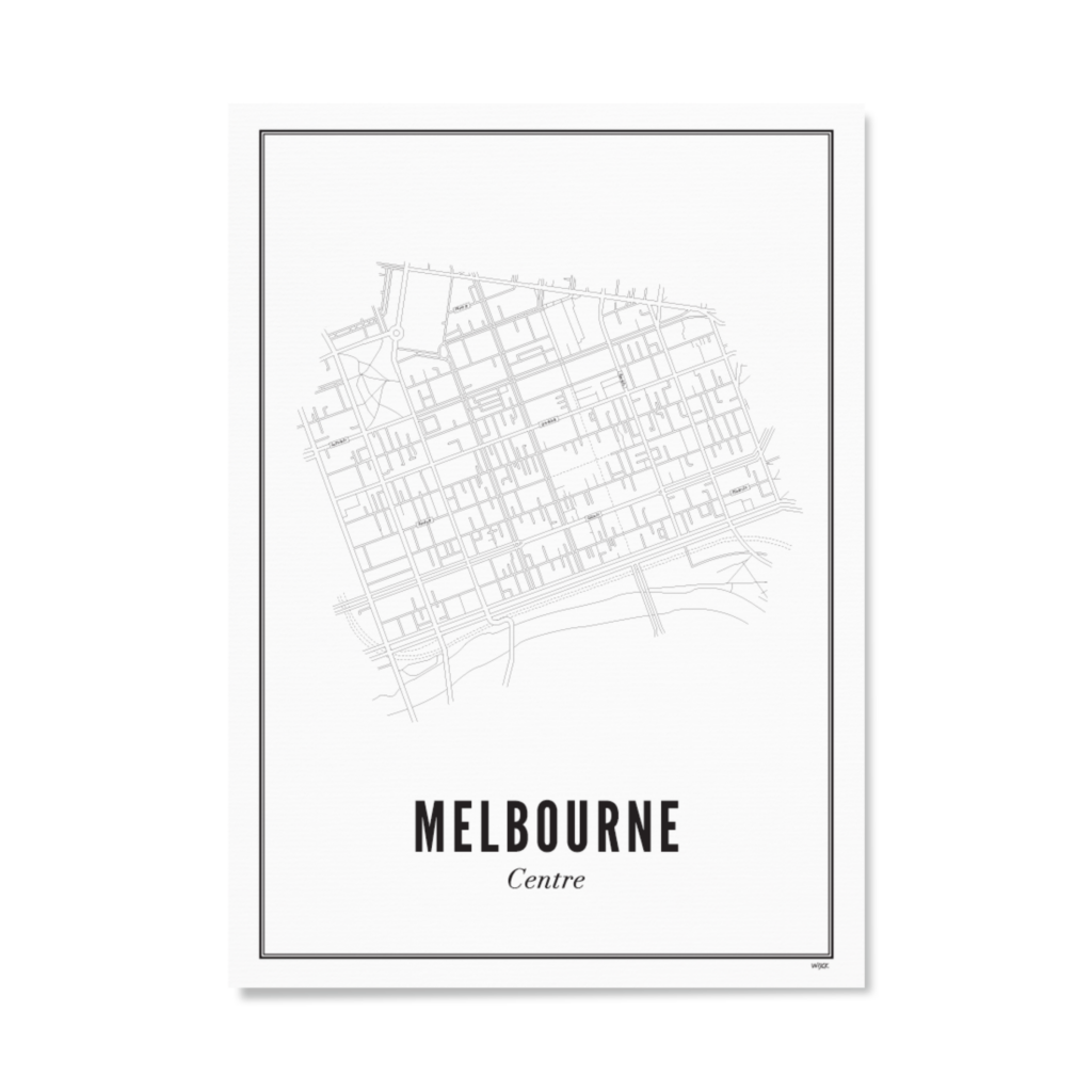 Affiches de Melbourne -  Zentrieren | WIJCK.
