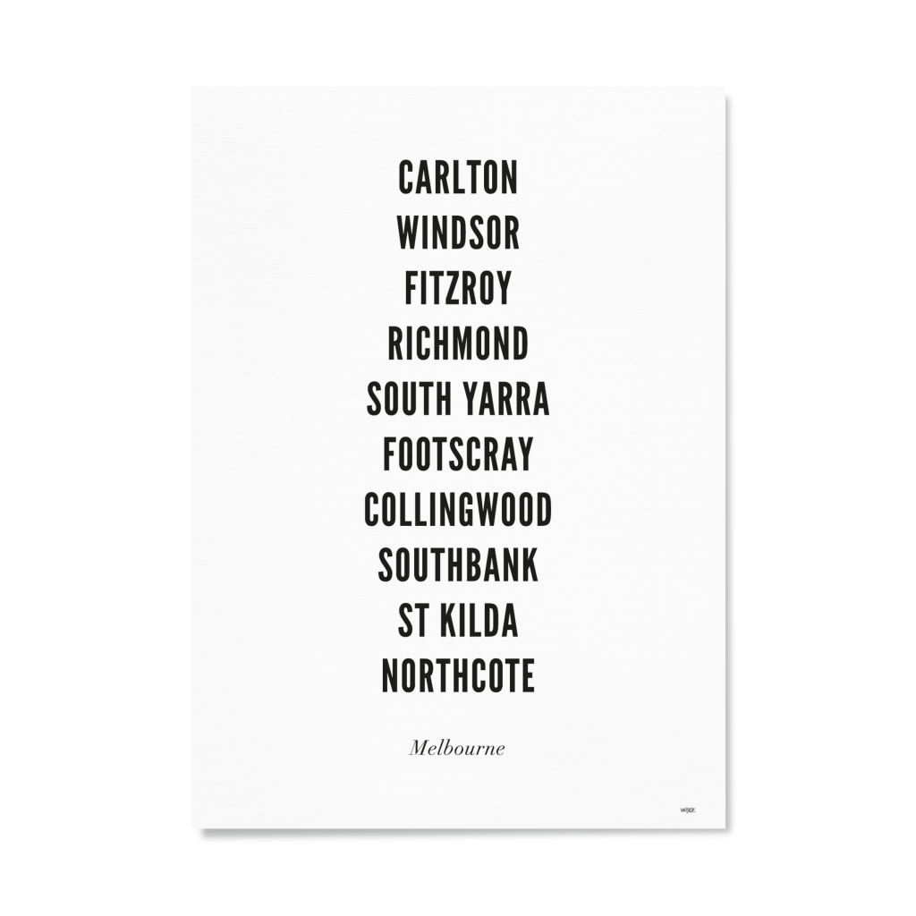 Affiches de Melbourne - Ville | WIJCK.