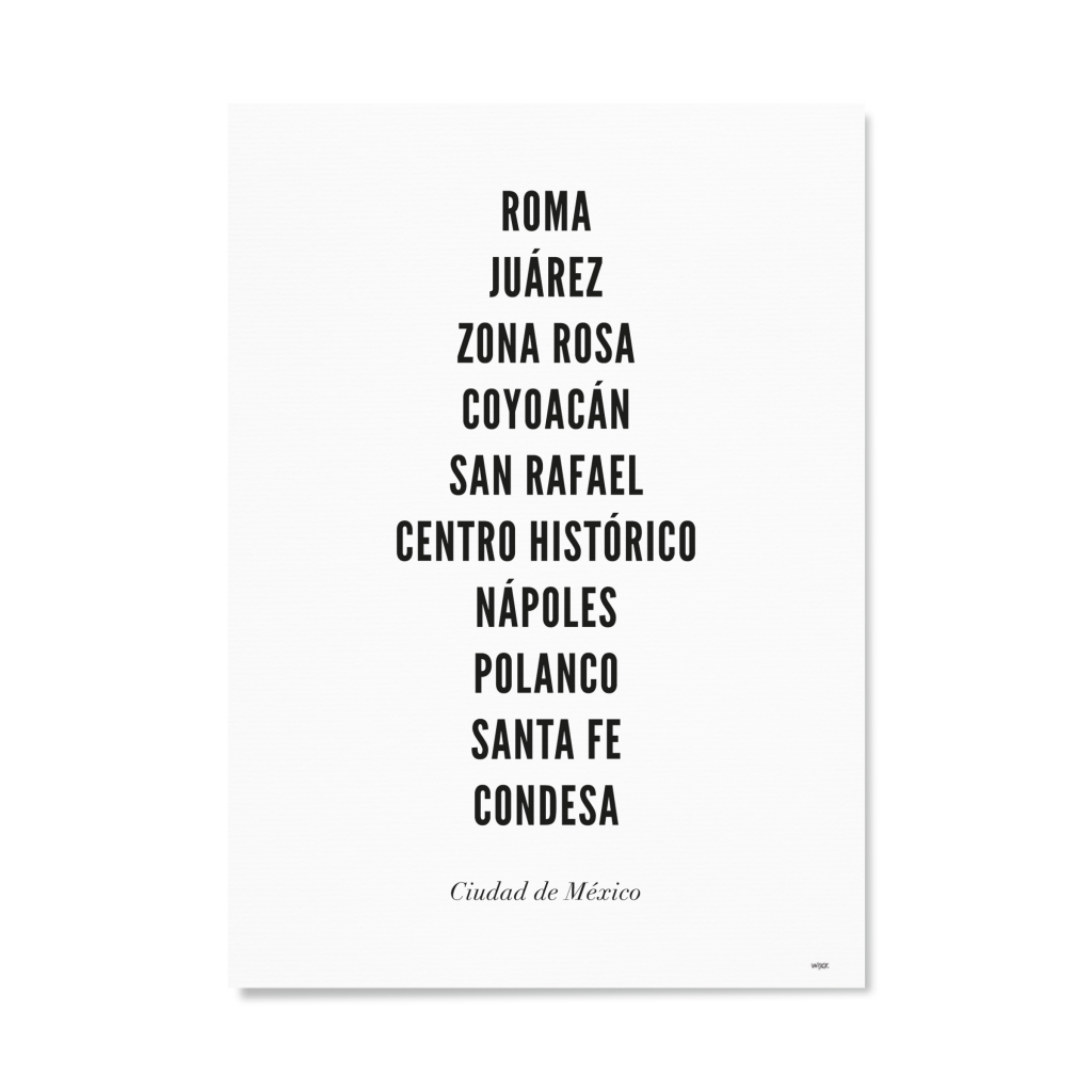 Poster van Mexico Stad - Stad | WIJCK. 