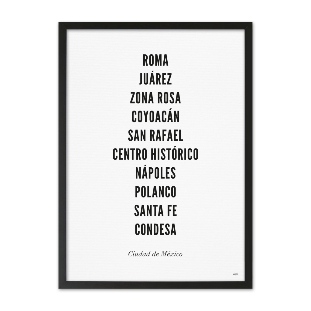 Poster van Mexico Stad - Stad | WIJCK. 