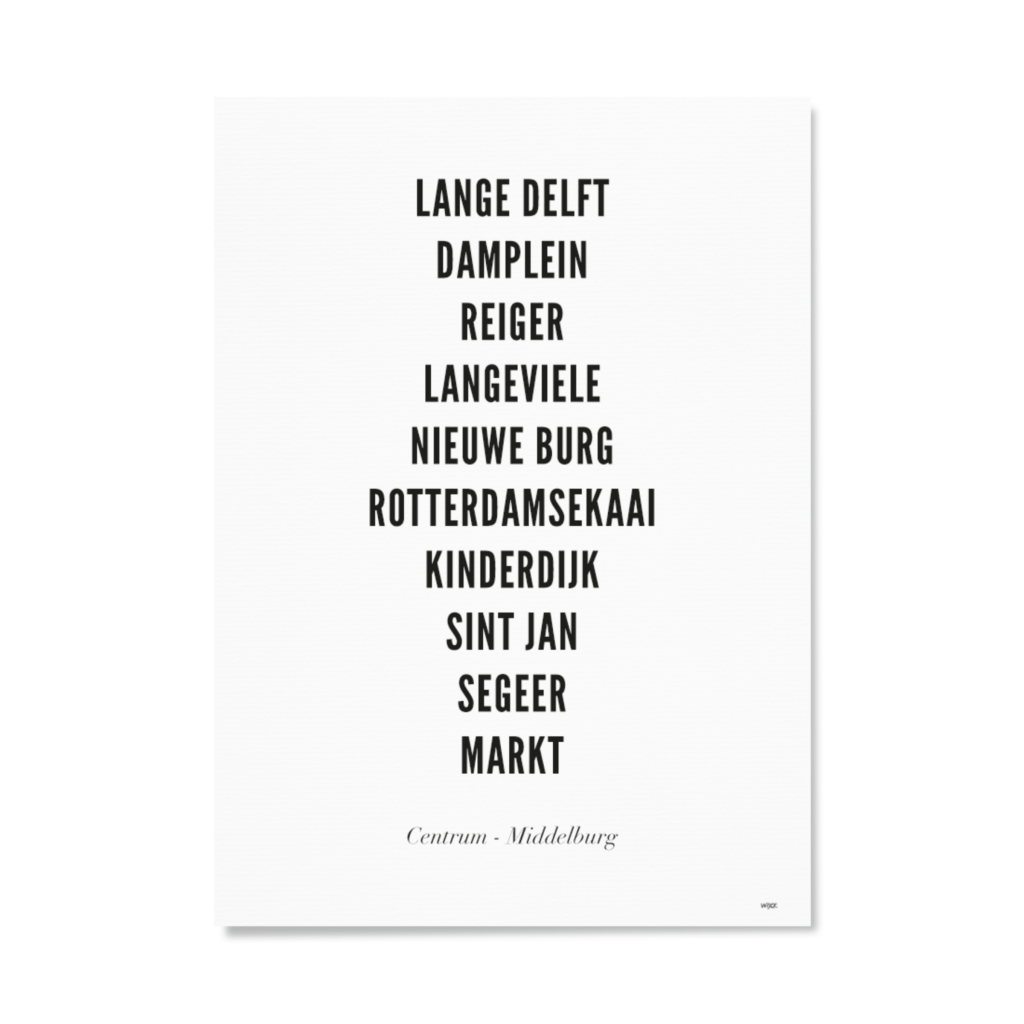 Affiches de Middelburg - Centre | WIJCK.