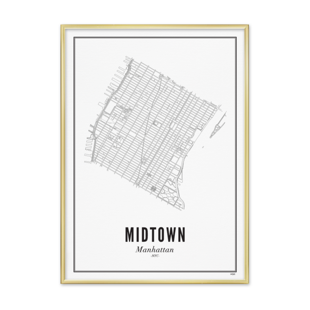 Poster van New York - Midtown | WIJCK. 