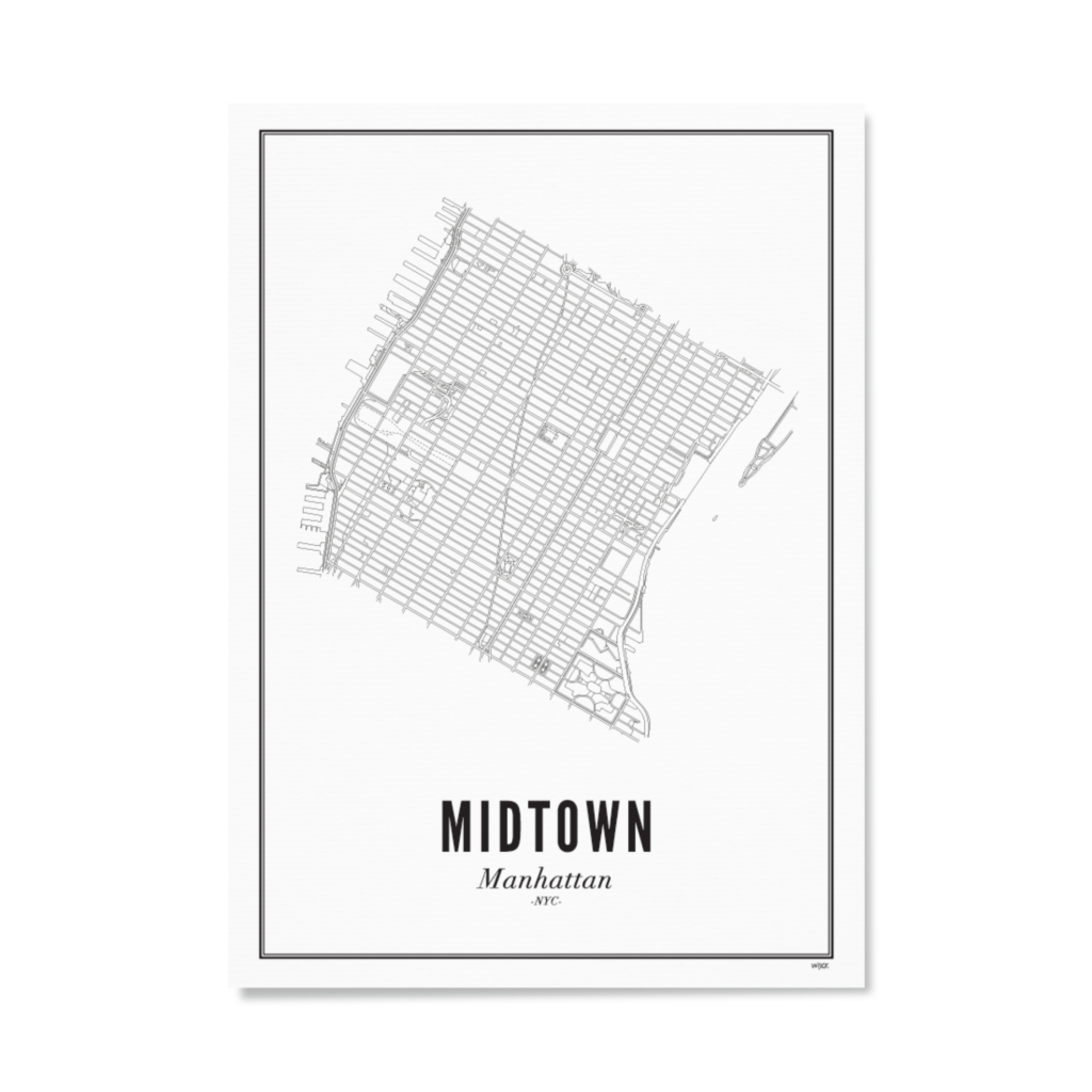Poster van New York - Midtown | WIJCK. 