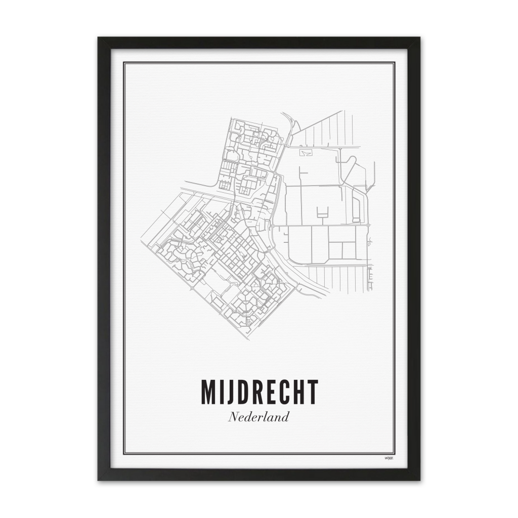 Poster von Mijdrecht - Stadt | WIJCK.