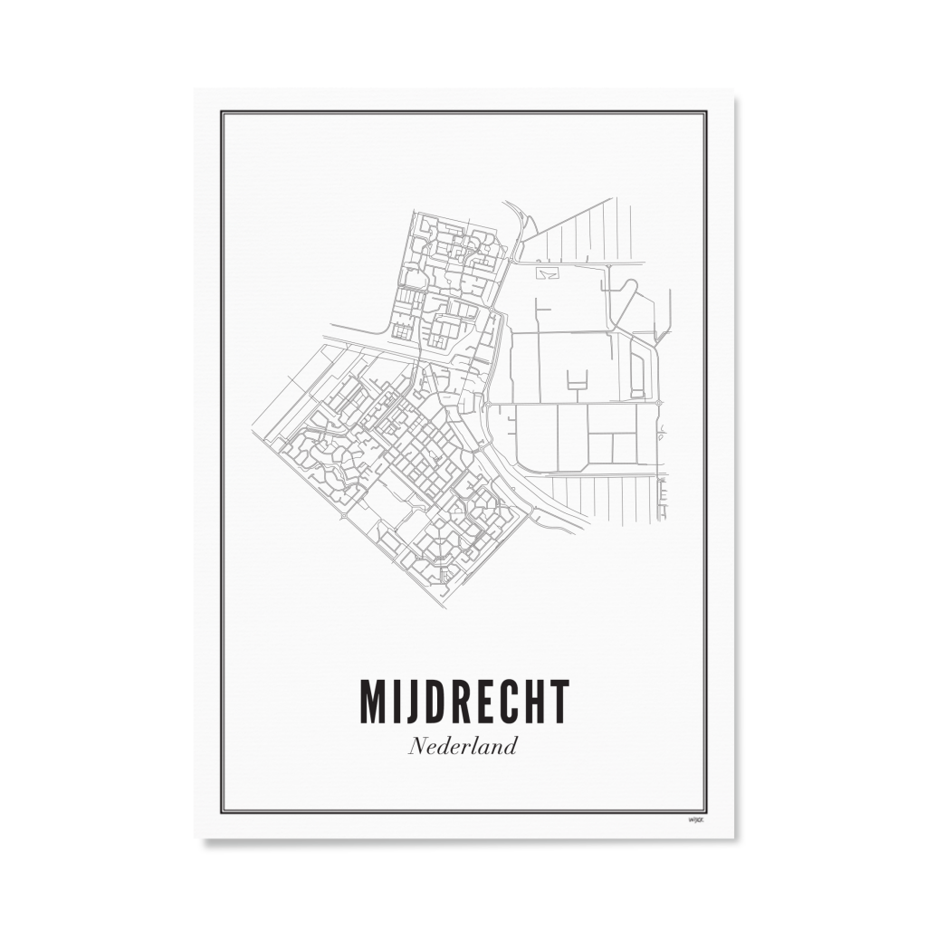 Poster von Mijdrecht - Stadt | WIJCK.