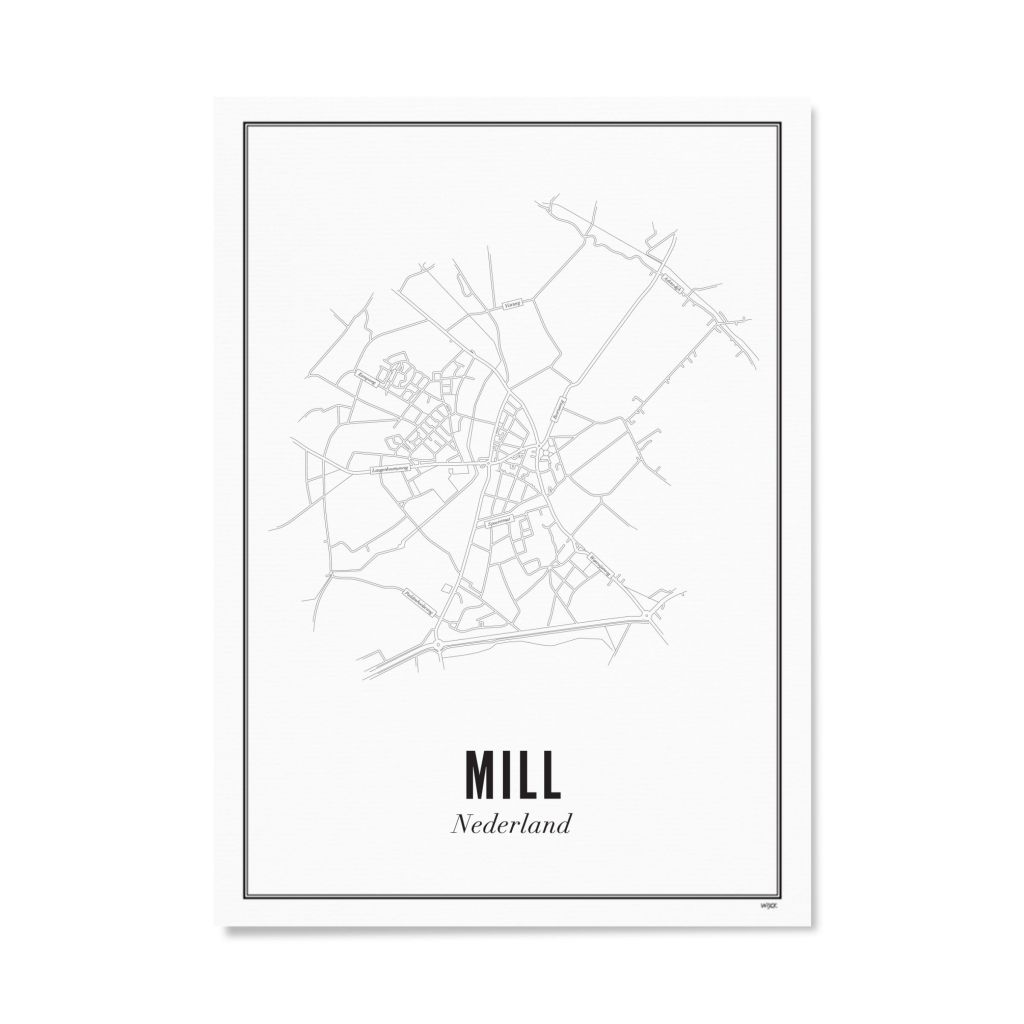 Poster van Mill - Stad | WIJCK. 