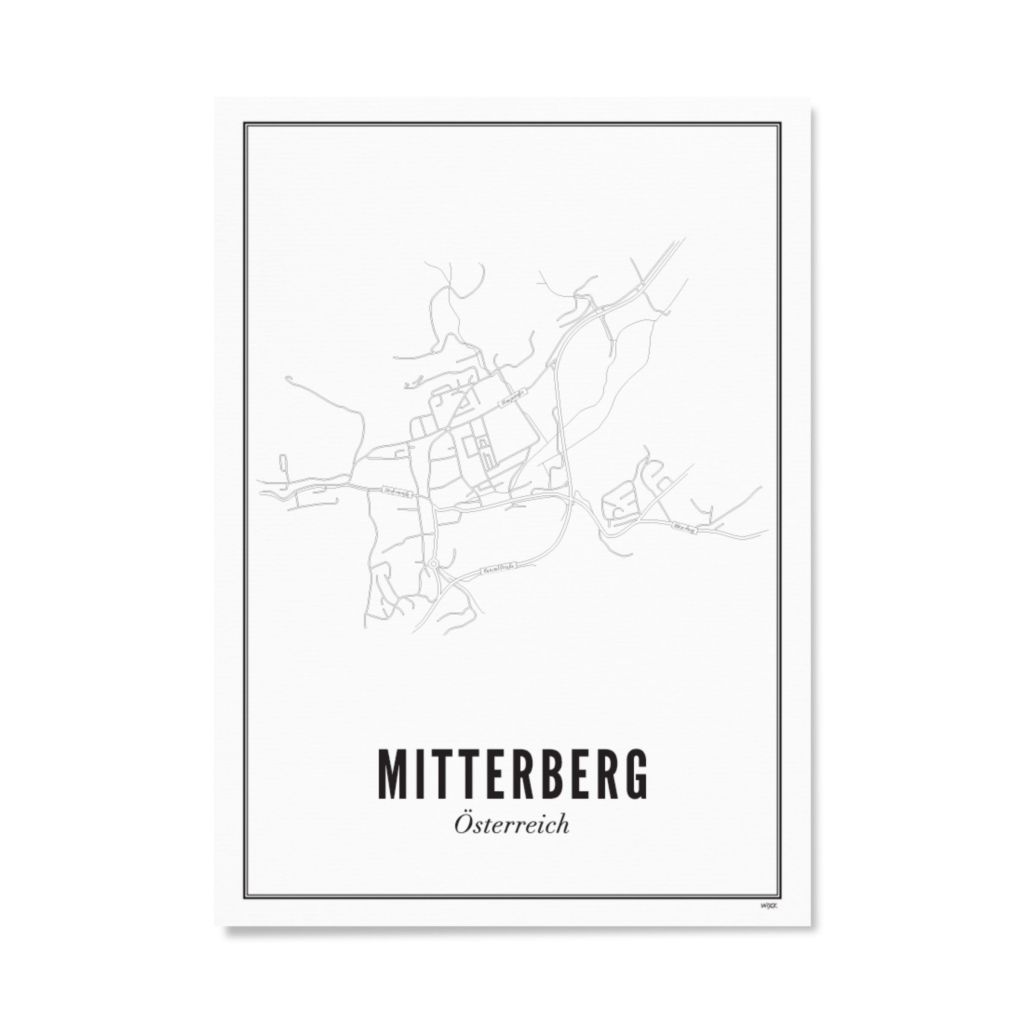 Poster van Mitterberg - Stad | WIJCK. 