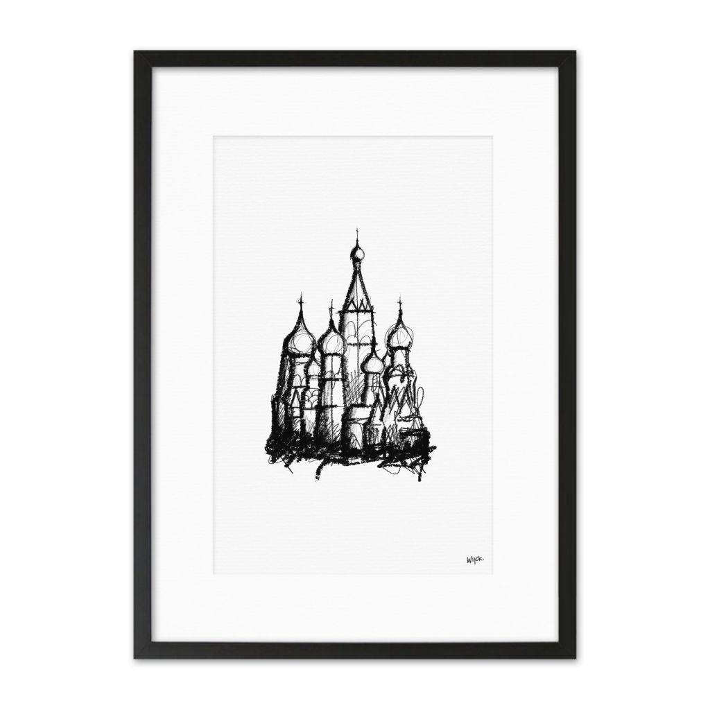 Affiches de Moscou - Cathédrale Saint-Basile | WIJCK.