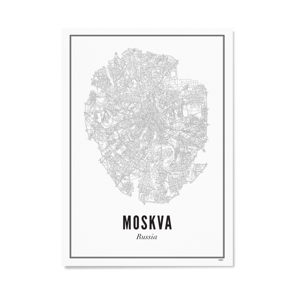 Poster von Moskau - Stadt | WIJCK.