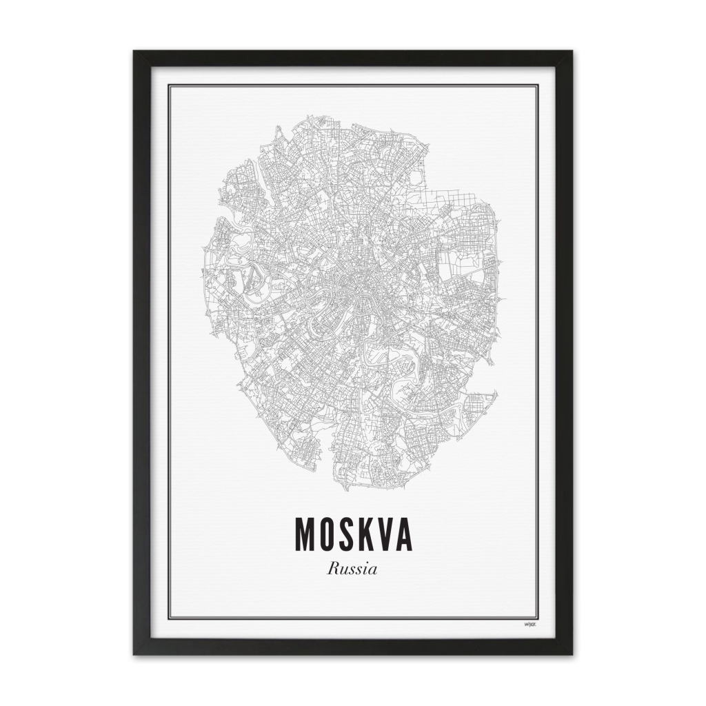 Poster von Moskau - Stadt | WIJCK.