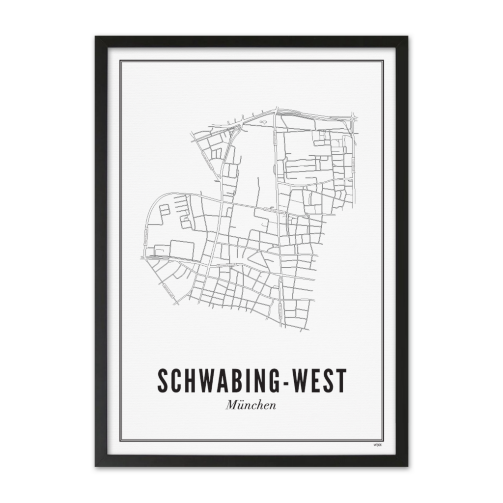 Poster van München - Schwabing - West | WIJCK. 