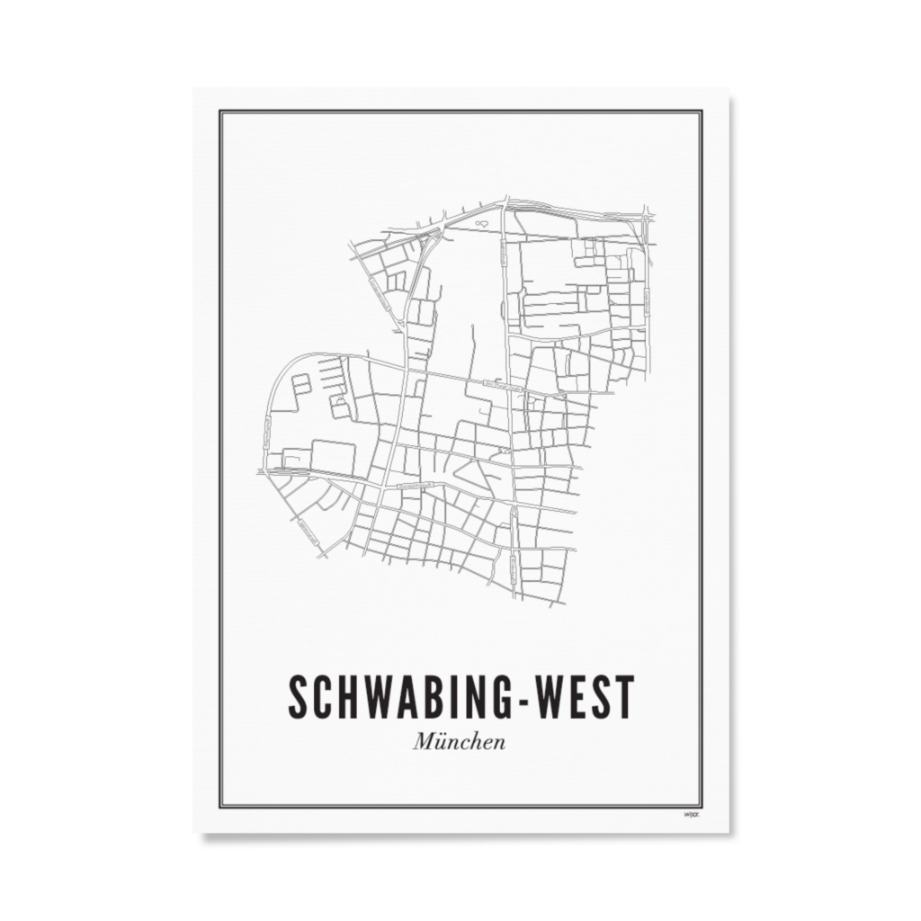 Poster van München - Schwabing - West | WIJCK. 