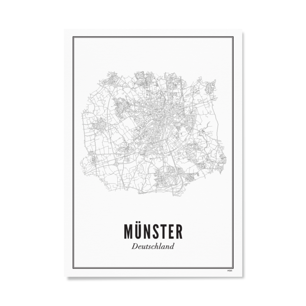 Poster van Münster - Stad | WIJCK. 