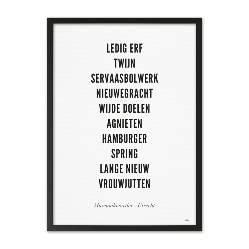 Affiches de Utrecht - Museum Kwartier | WIJCK.