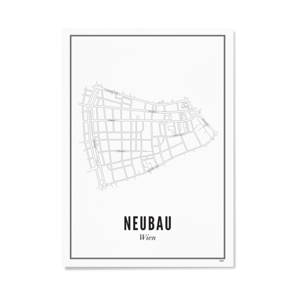 Poster von Wien - Neubau | WIJCK.