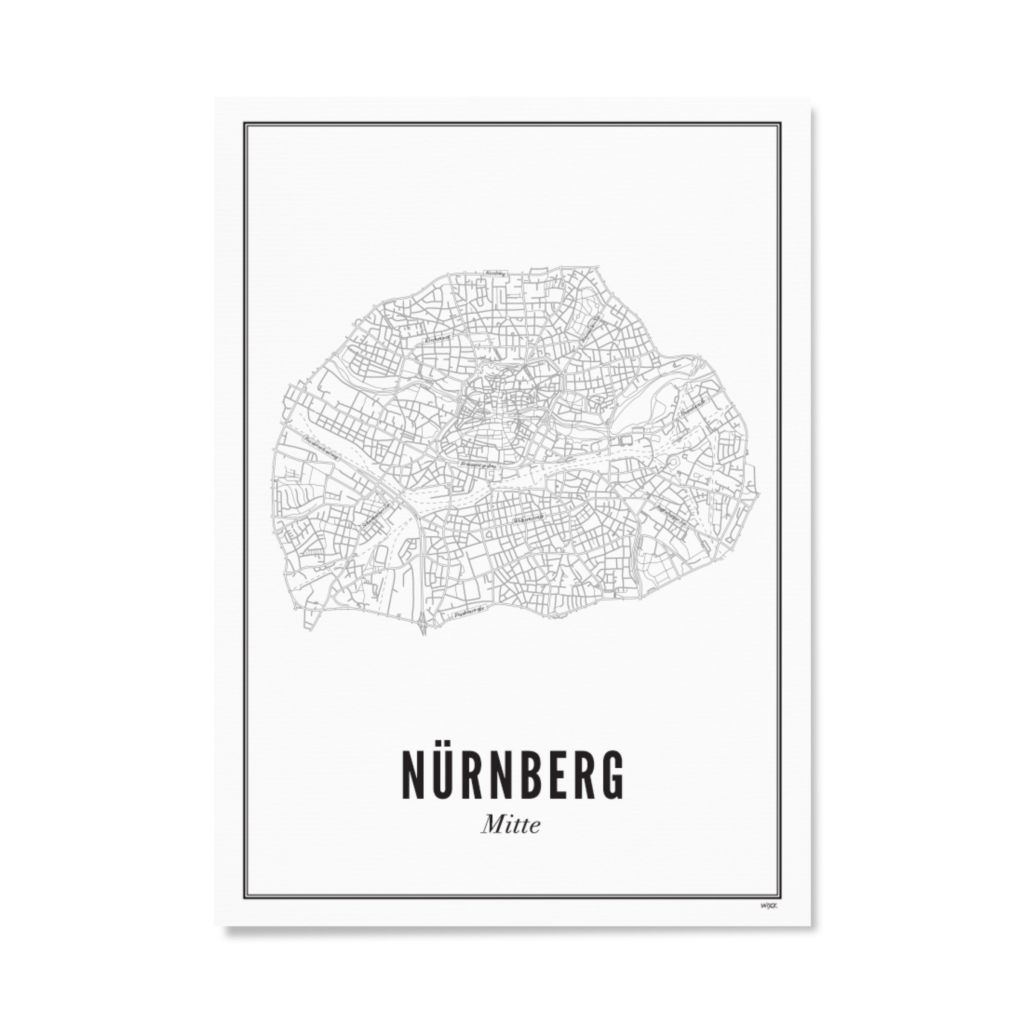 Poster von Nürnberg - Mitte | WIJCK.