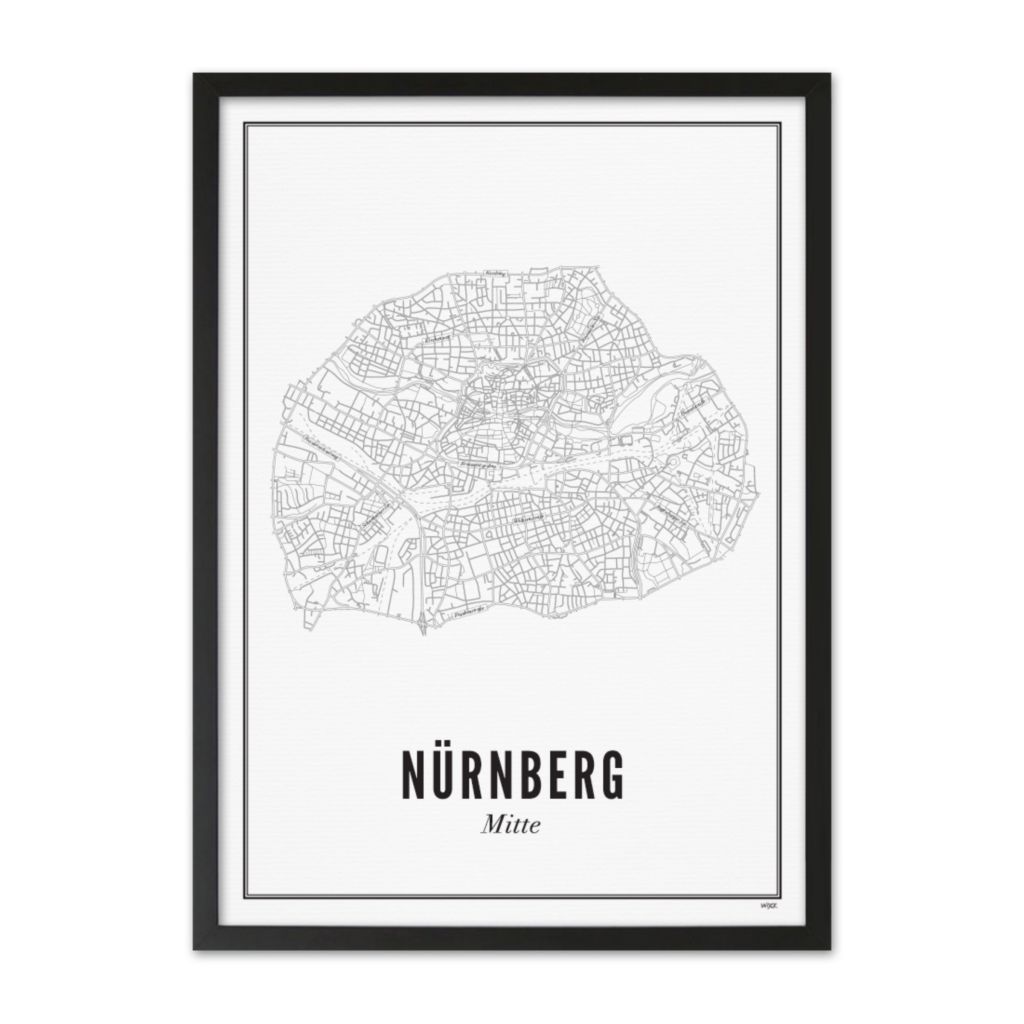 Poster von Nürnberg - Mitte | WIJCK.