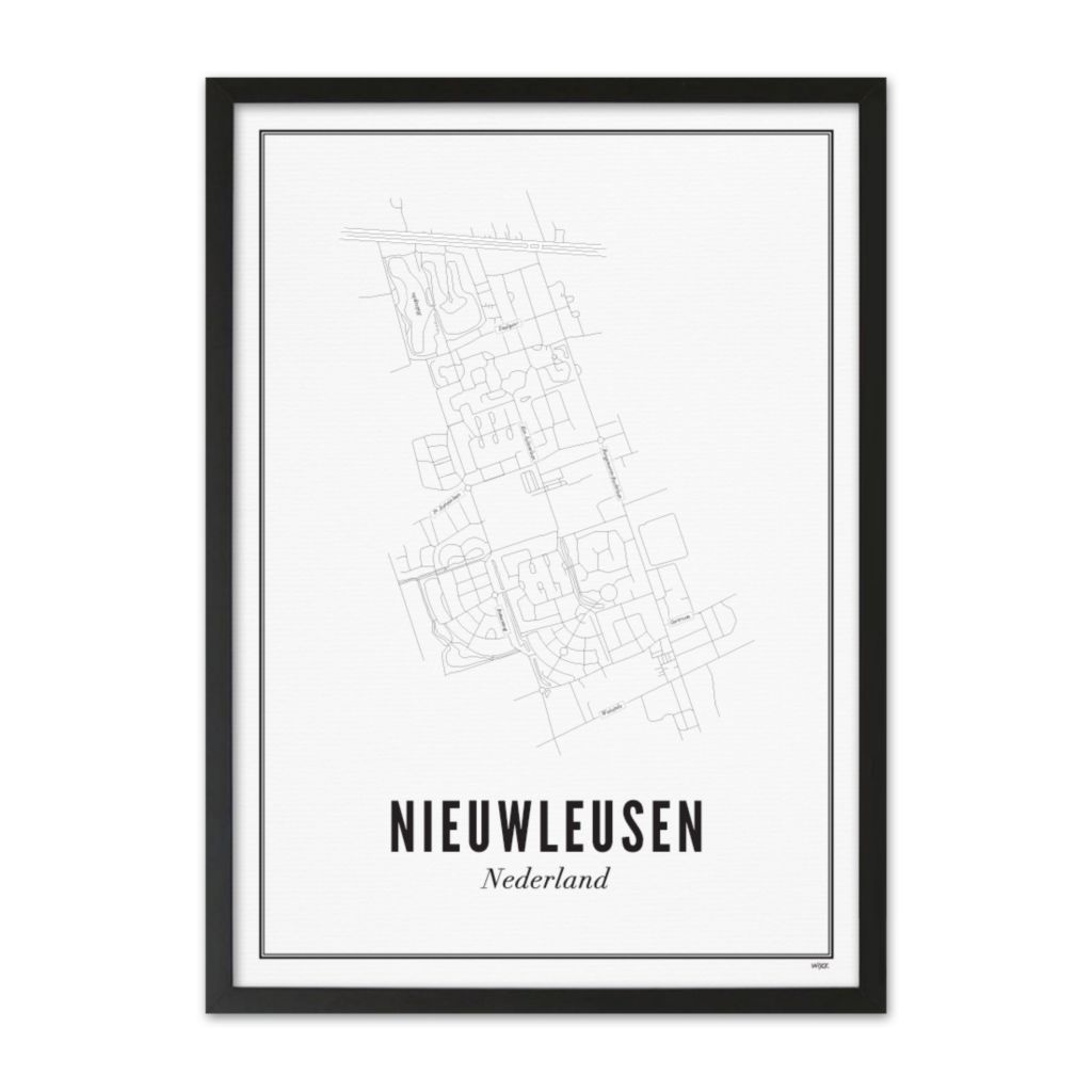 Poster van Nieuwleusen - Stad | WIJCK. 
