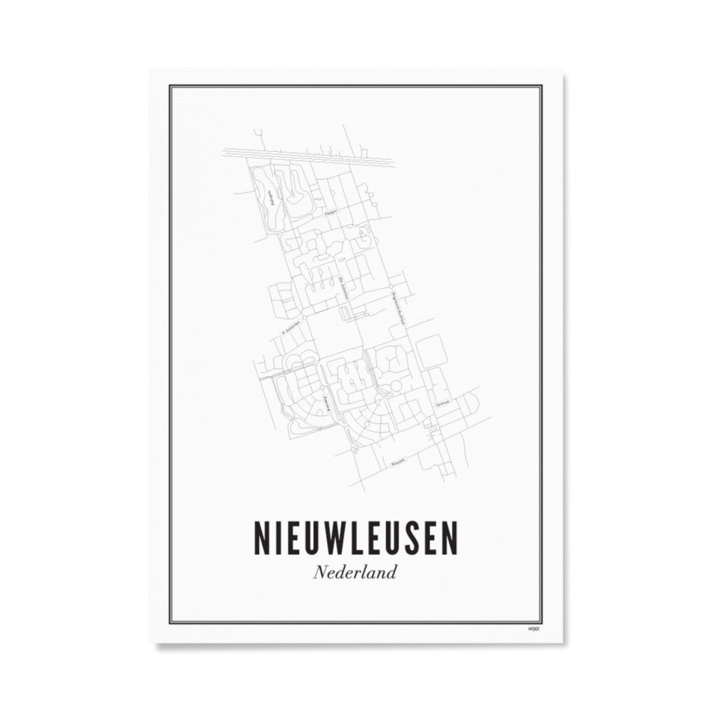 Poster van Nieuwleusen - Stad | WIJCK. 