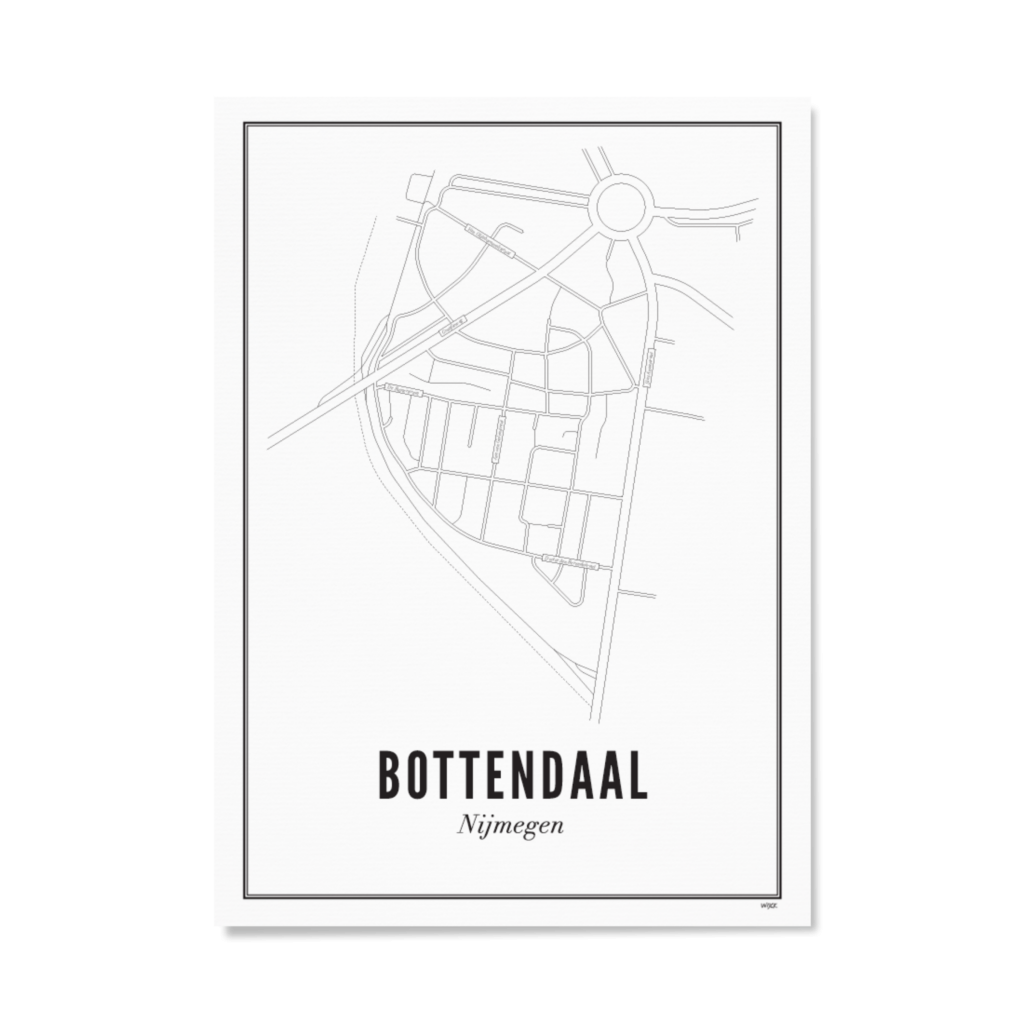 Poster von Nijmegen - Bottendaal | WIJCK.