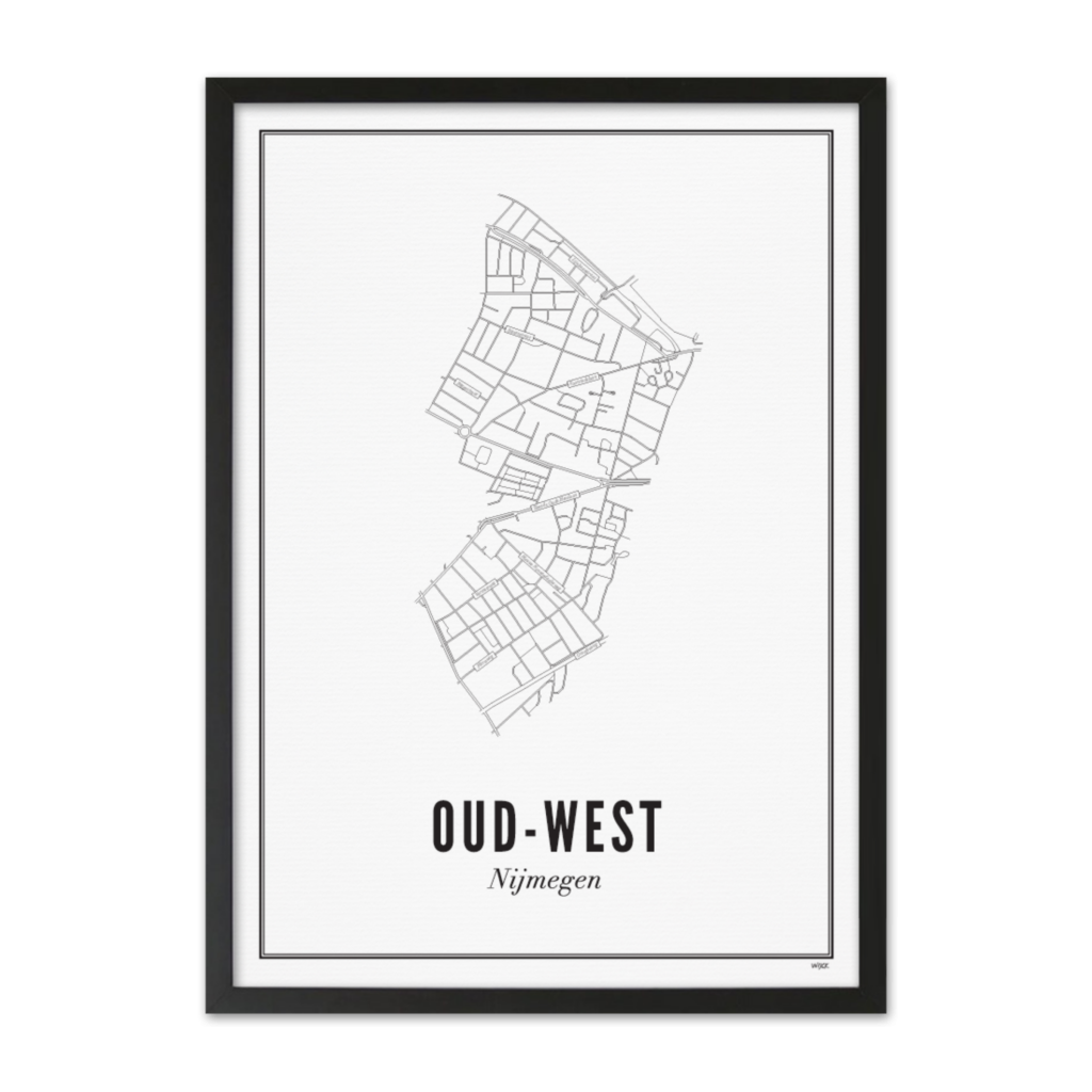 Poster von Nijmegen - Oud-West | WIJCK.