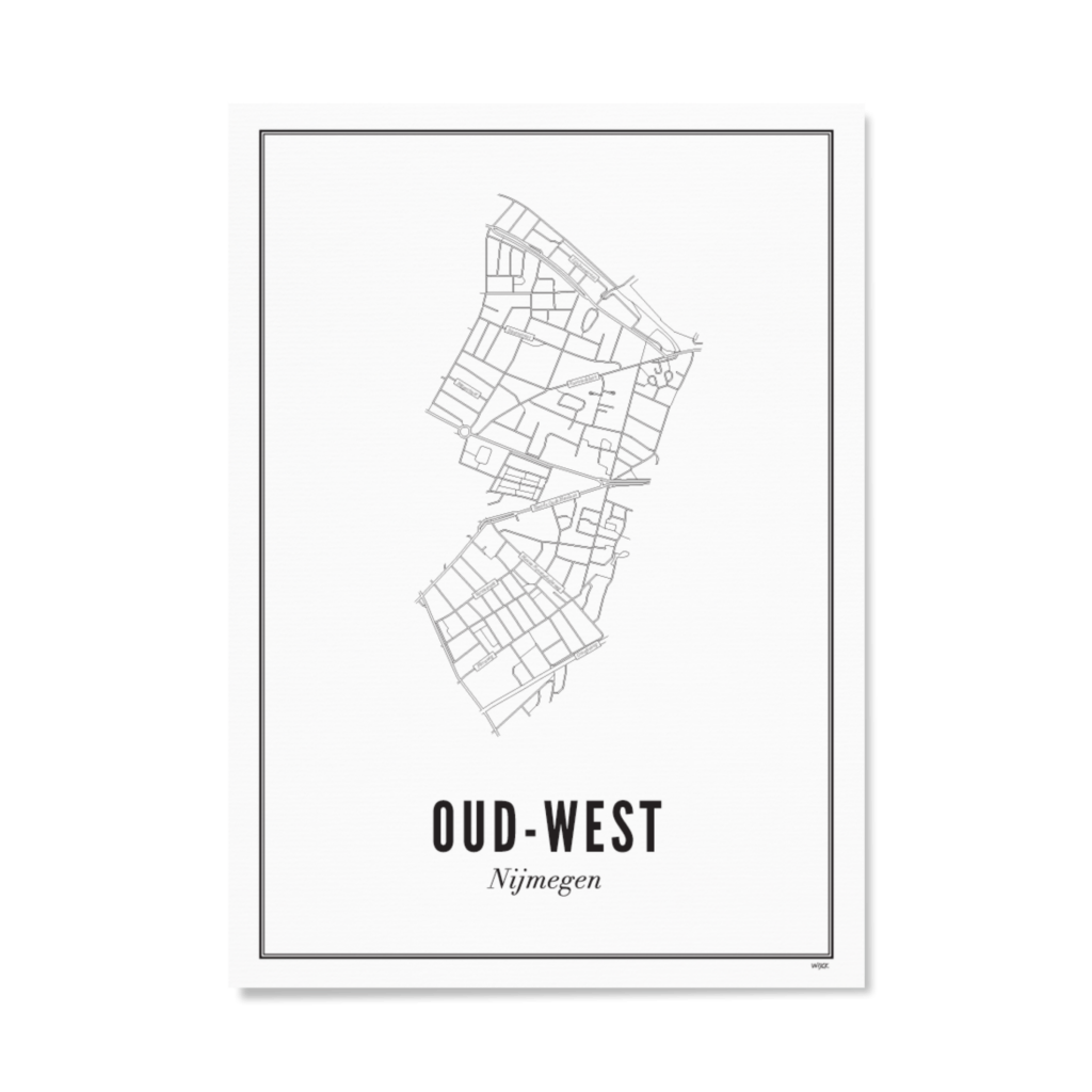 Poster von Nijmegen - Oud-West | WIJCK.