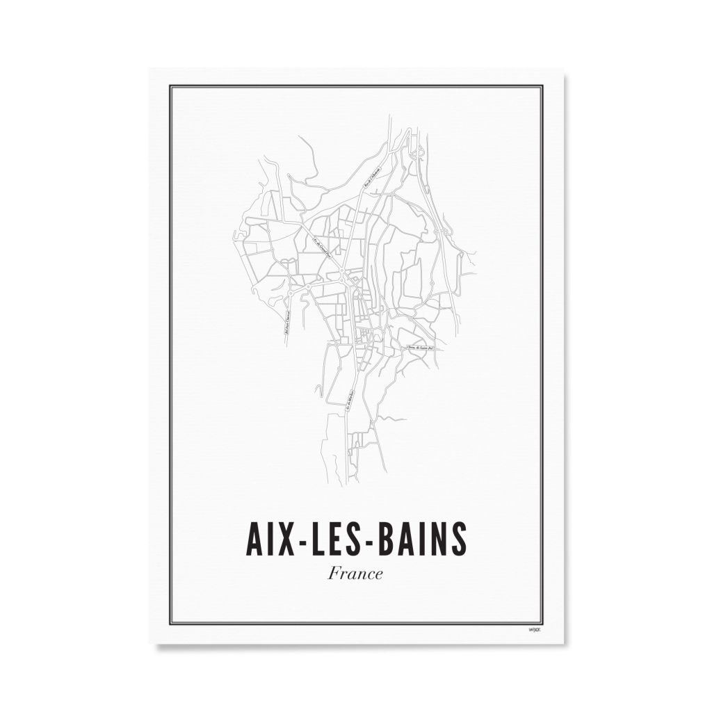 Poster von Aix-les-Bains - Stadt | WIJCK.