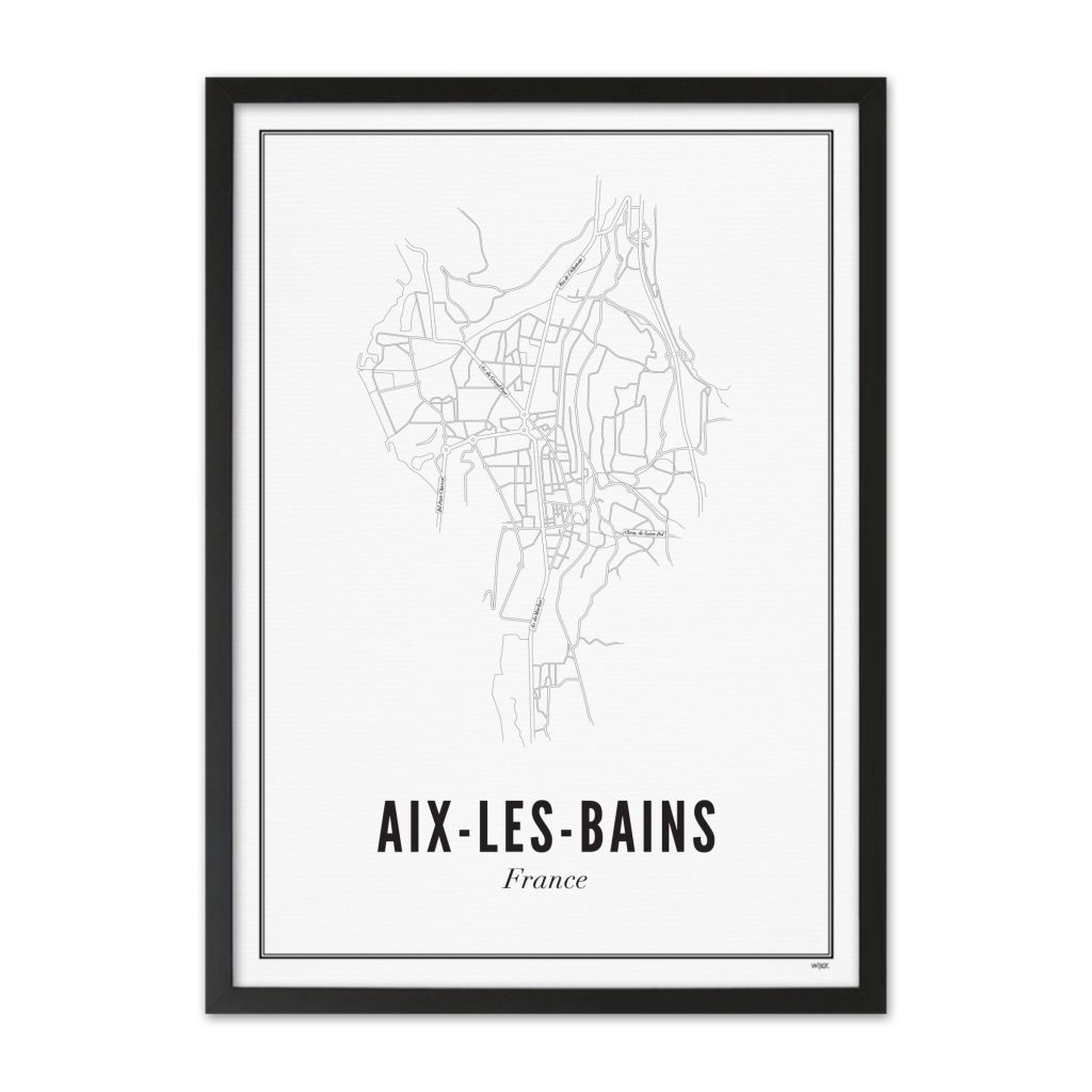 Poster von Aix-les-Bains - Stadt | WIJCK.