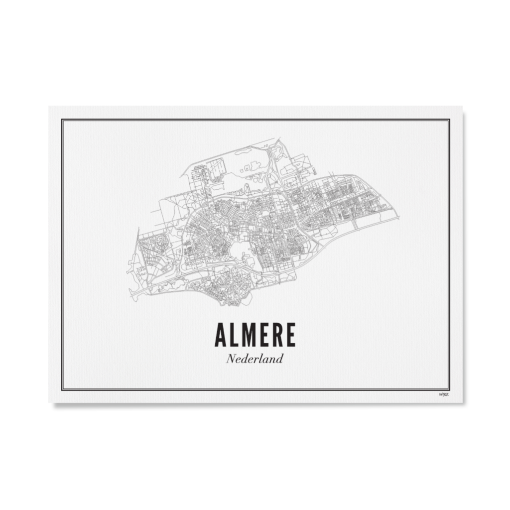 Poster von Almere - Stadt | WIJCK.