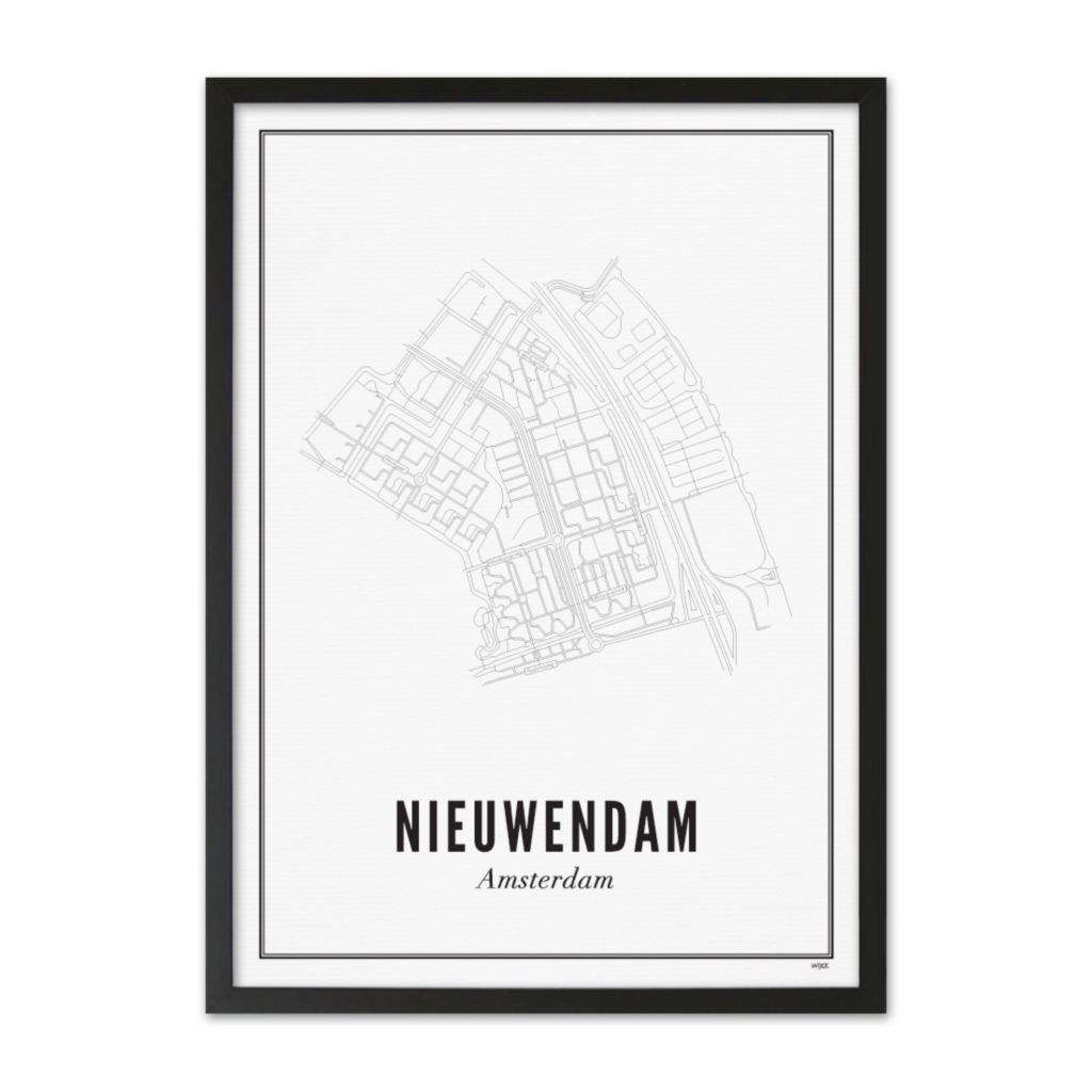 Poster von Amsterdam - Nieuwendam | WIJCK.
