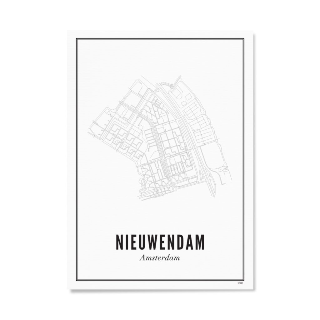 Poster von Amsterdam - Nieuwendam | WIJCK.