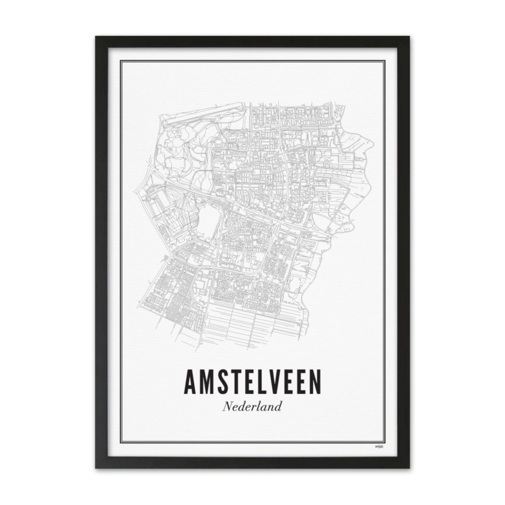 Poster van Amstelveen - Stad | WIJCK. 