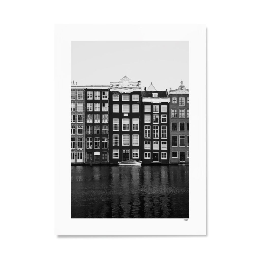 Poster of Amsterdam - Damrak | WIJCK.