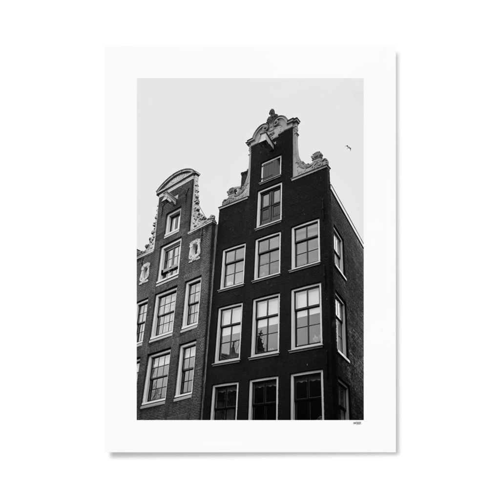 Poster von Amsterdam - OZ Voorburgwal | WIJCK.