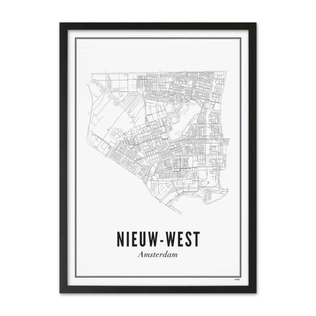 Poster van Amsterdam - Nieuw-West | WIJCK. 