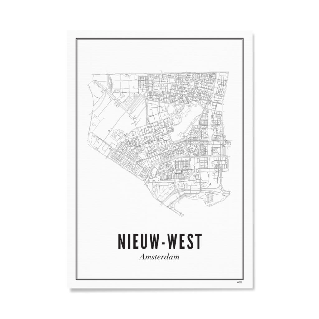 Poster van Amsterdam - Nieuw-West | WIJCK. 