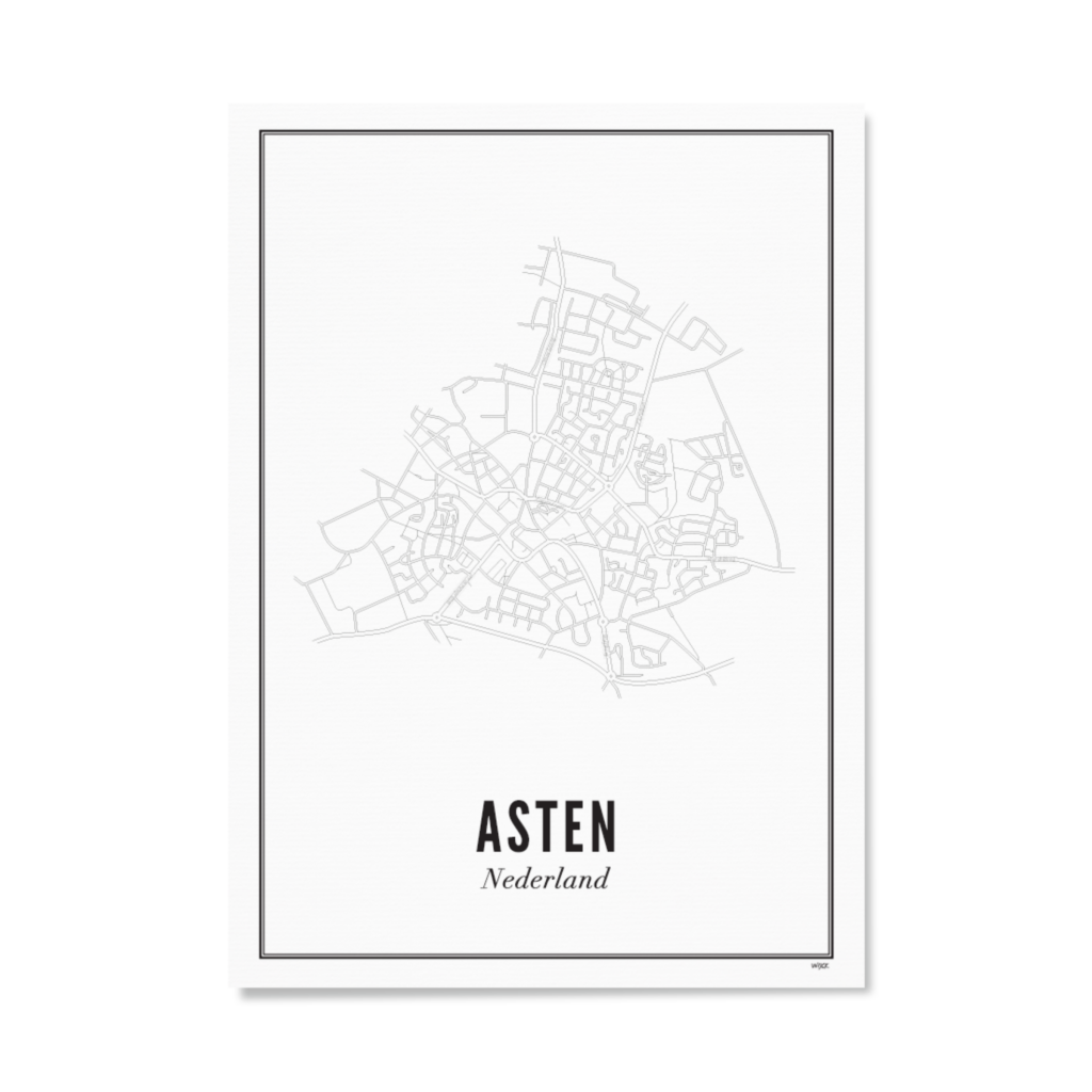 Poster van Asten - Stad | WIJCK. 