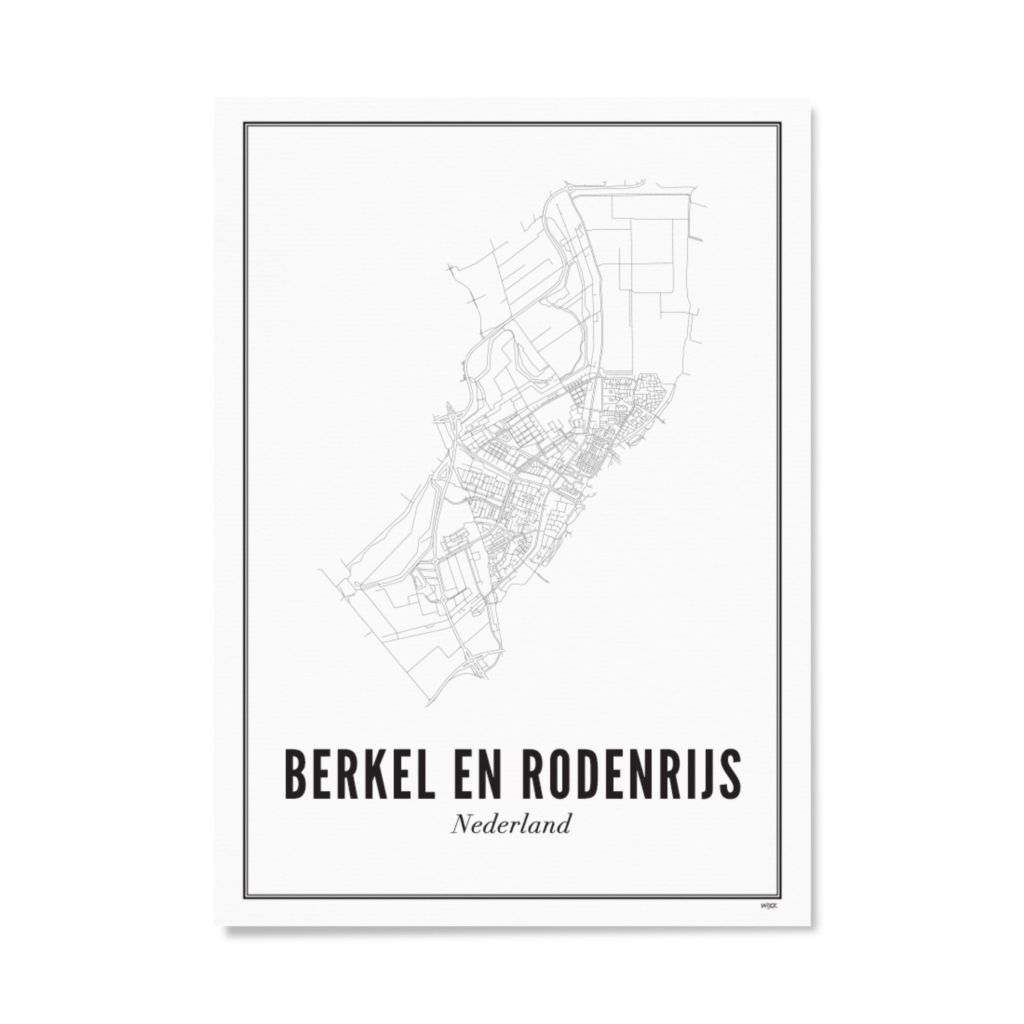 Poster van Berkel en Rodenrijs - Stad | WIJCK. 