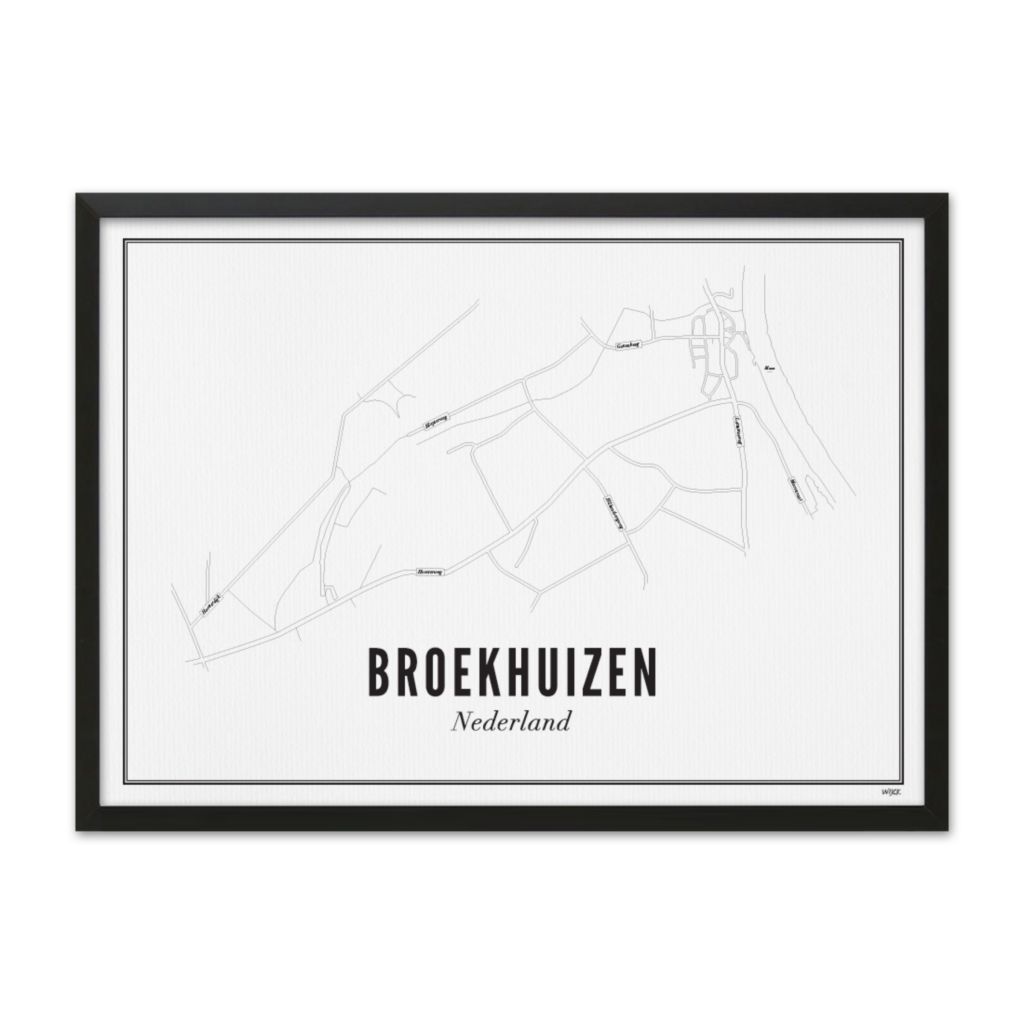 Poster van Broekhuizen - Stad | WIJCK. 