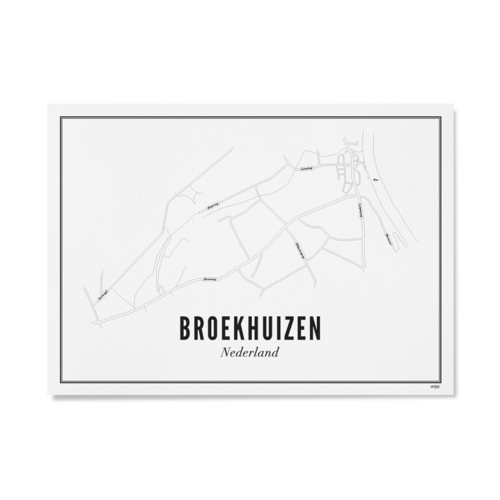 Poster van Broekhuizen - Stad | WIJCK. 