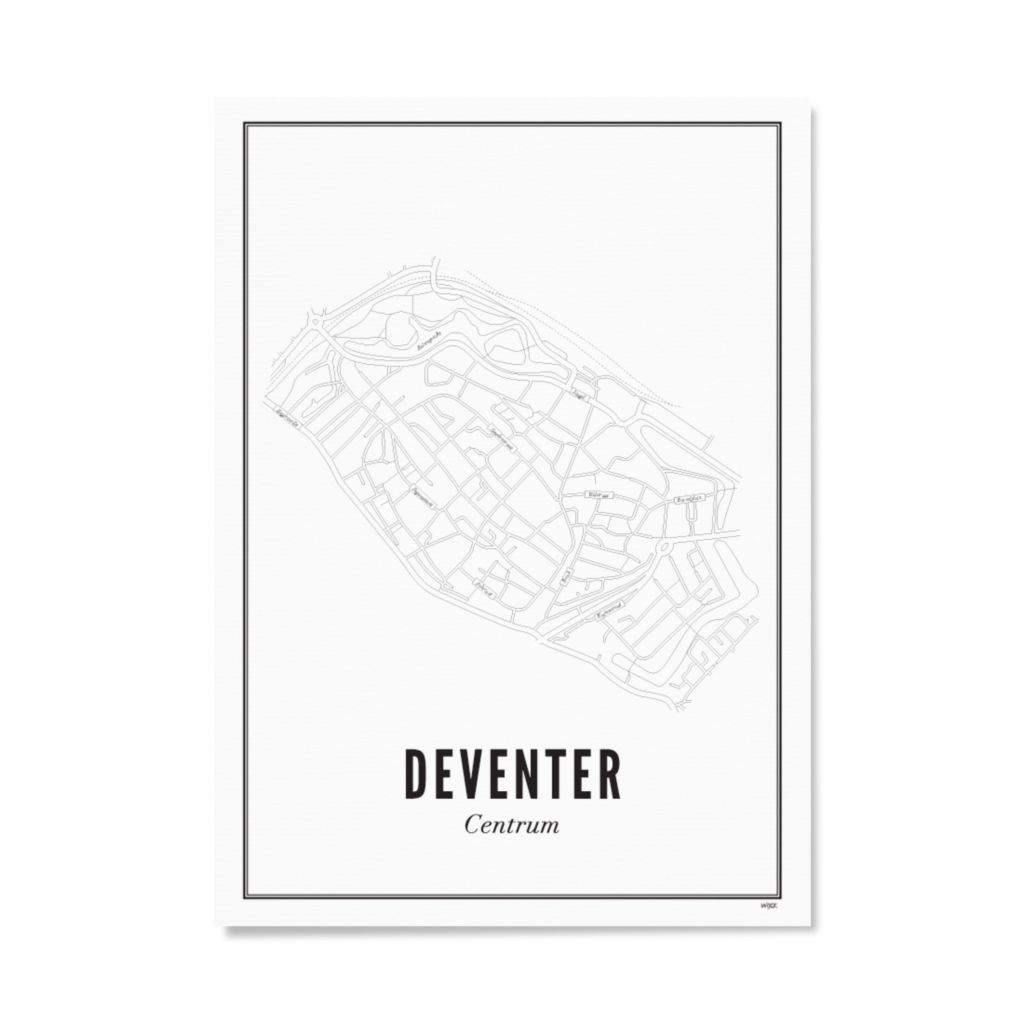 Poster van Deventer - Centrum | WIJCK. 
