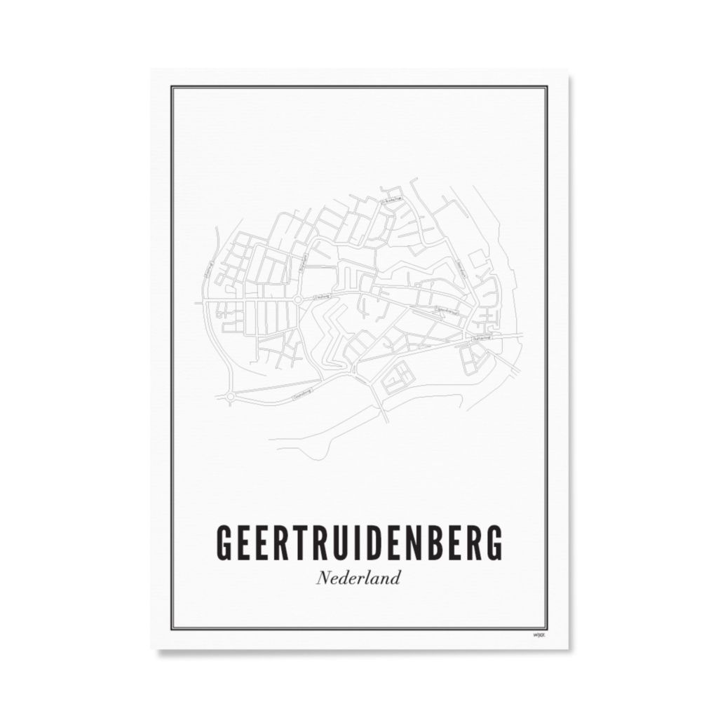 Poster van Geertruidenberg - Stad | WIJCK. 