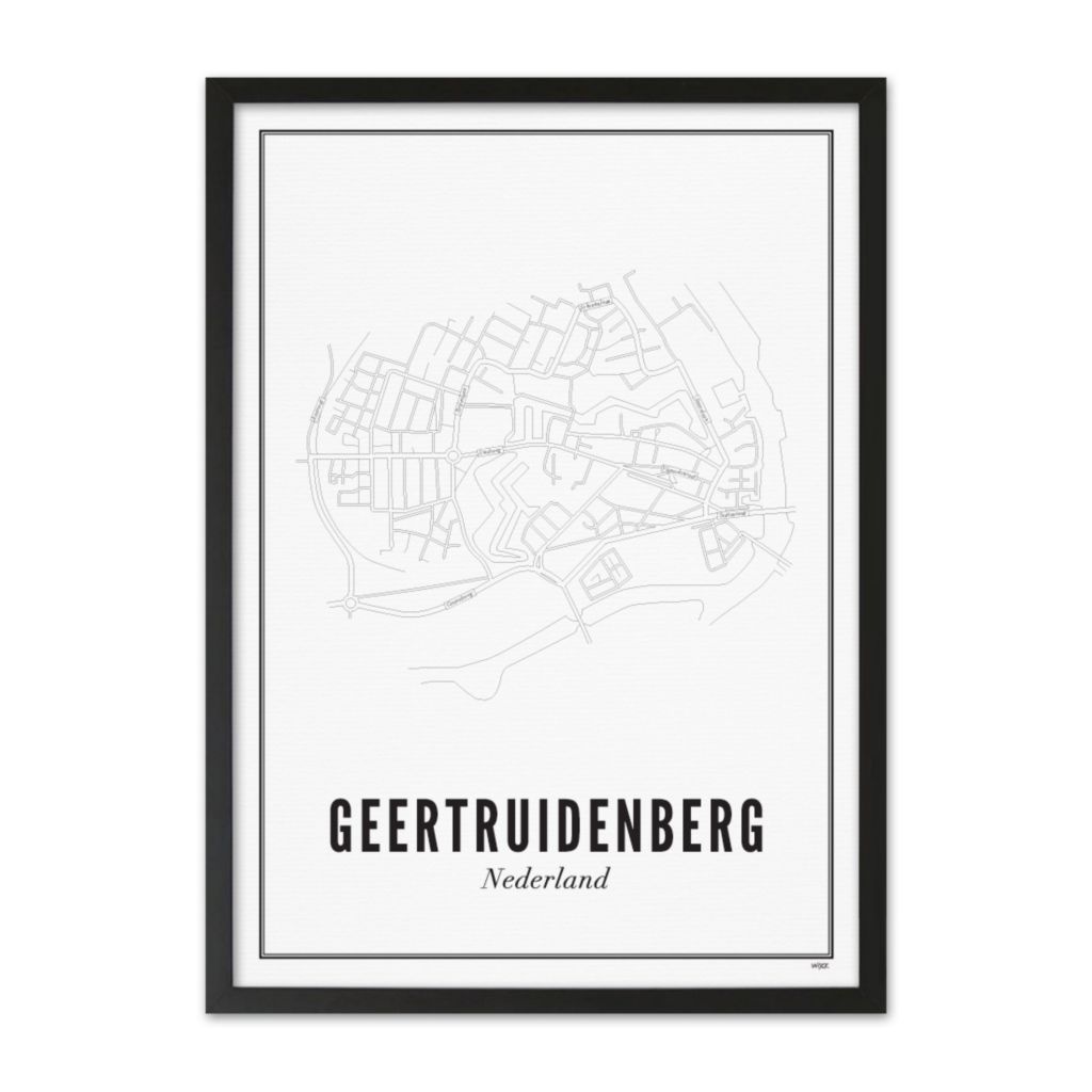Poster van Geertruidenberg - Stad | WIJCK. 
