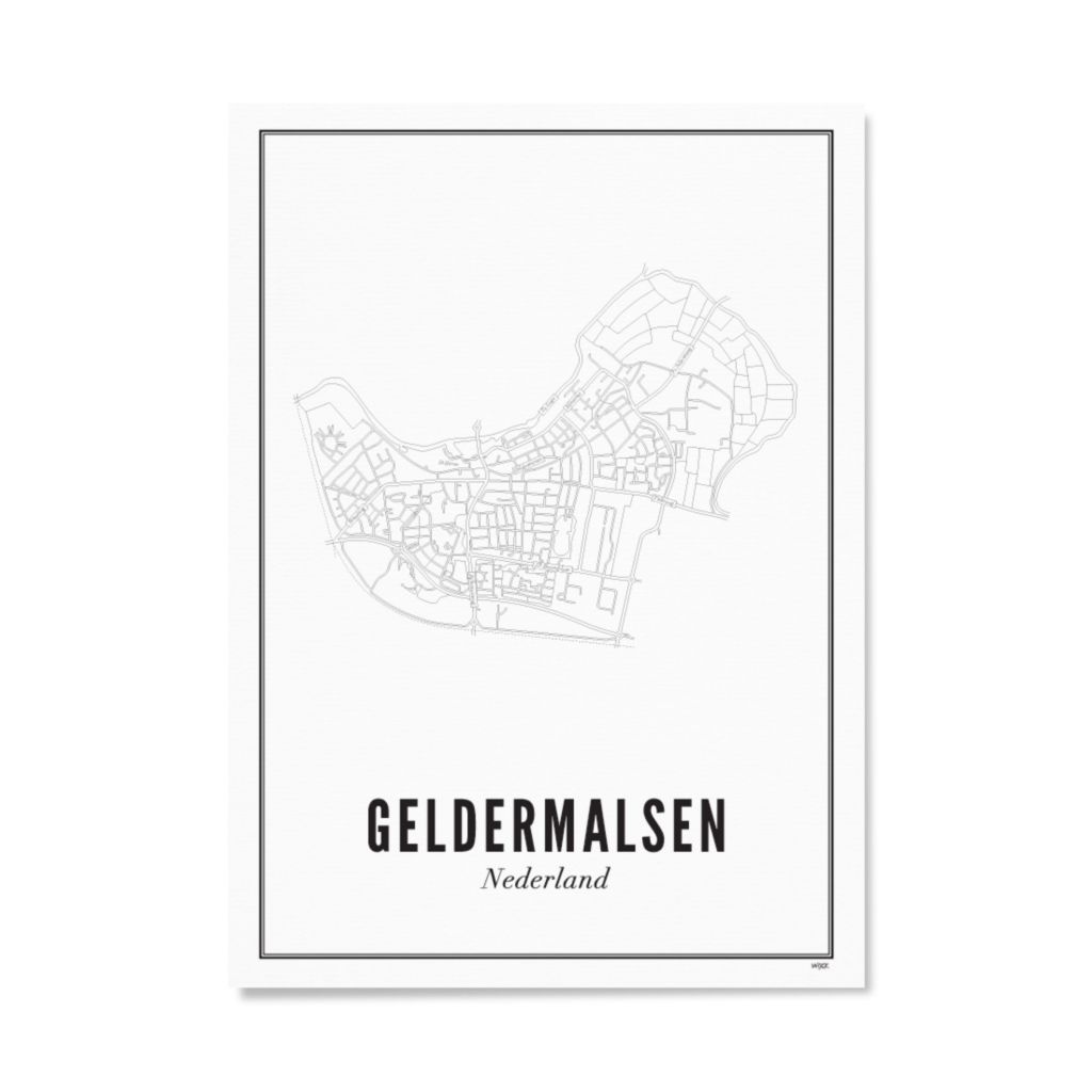 Poster von Geldermalsen - Stadt | WIJCK.