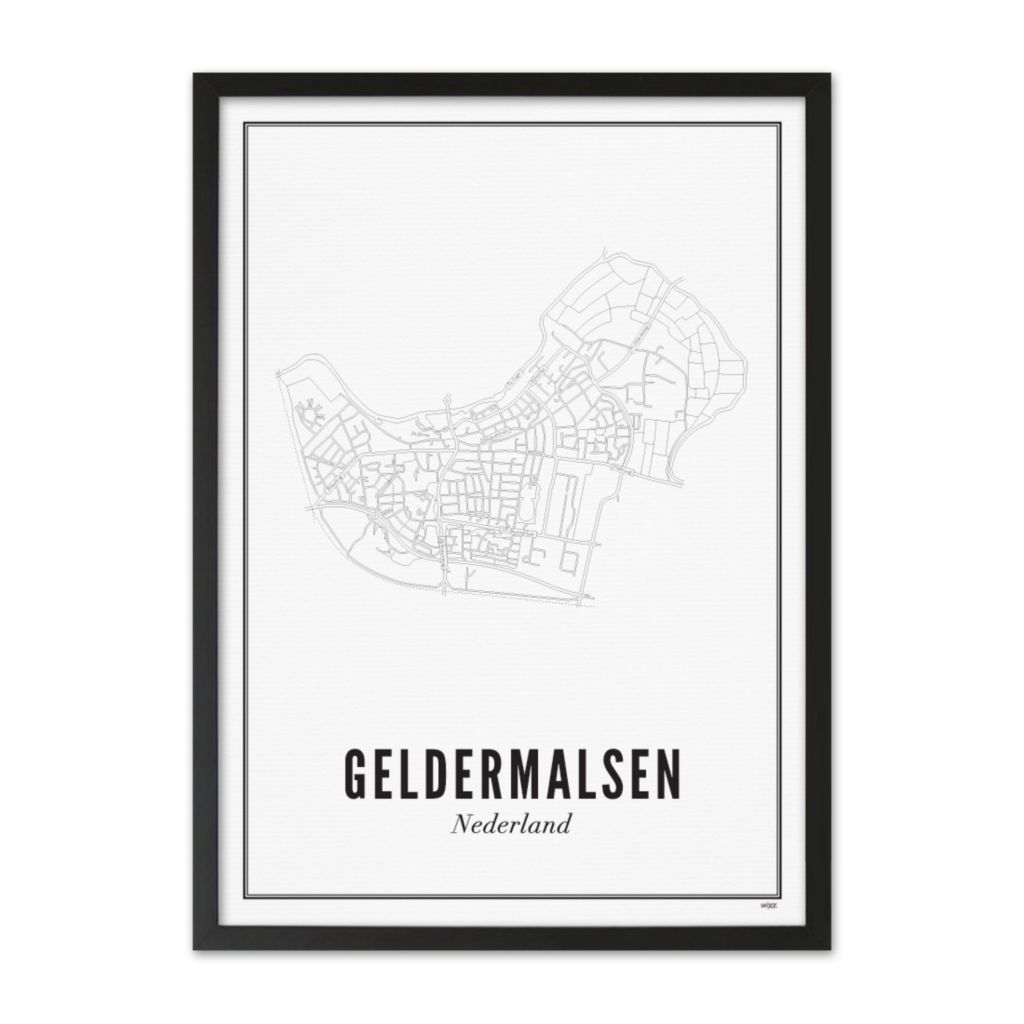 Poster von Geldermalsen - Stadt | WIJCK.